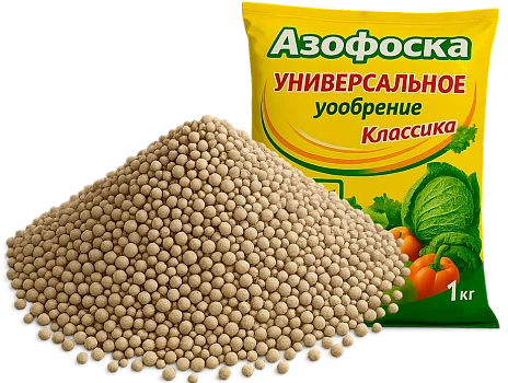 Азофоска (1кг) — минеральное удобрение (азот, фосфор, калий)