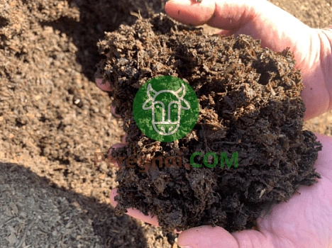 Перегной конского навоза чистый однородный без запаха в мешках 30л.